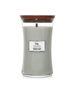 Woodwick Large Jar - Lavender & Cedar